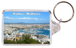 Palma - Mallorca - Spain - Double Sided Large Keyring Key Fob Chain Ring Gift Present Souvenir A7