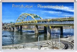 Pittsburgh - Pennsylvania - USA - Jumbo Fridge Magnet Souvenir Gift Present OE1