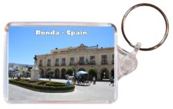Ronda - Andalucia - Spain - Double Sided Large Keyring Key Fob Chain Ring Gift Present Souvenir F10