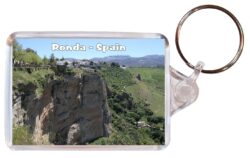 Ronda - Andalucia - Spain - Double Sided Large Keyring Key Fob Chain Ring Gift Present Souvenir F5