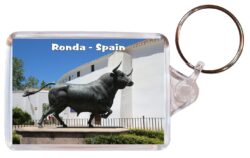 Ronda - Andalucia - Spain - Double Sided Large Keyring Key Fob Chain Ring Gift Present Souvenir F6