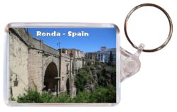 Ronda - Andalucia - Spain - Double Sided Large Keyring Key Fob Chain Ring Gift Present Souvenir F7