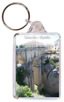 Ronda - Andalucia - Spain - Double Sided Large Keyring Key Fob Chain Ring Gift Present Souvenir F9