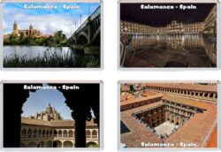 Salamanca - Spain - 4 PACK - Jumbo Fridge Magnet Souvenir Gift Present