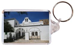 San Antonio - Ibiza - Spain - Double Sided Large Keyring Key Fob Chain Ring Gift Present Souvenir DE1