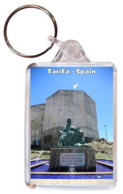 Tarifa - Andalucia - Spain - Double Sided Large Keyring Key Fob Chain Ring Gift Present Souvenir F3