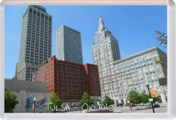 Tulsa - Oklahoma - USA - Jumbo Fridge Magnet Souvenir Gift Present OE1
