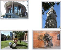 Aylesbury - Buckinghamshire - 4 PACK - Jumbo Fridge Magnet Souvenir Gift Present