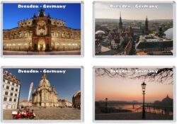 Dresden - Germany - 4 PACK - Jumbo Fridge Magnet Souvenir Gift Present