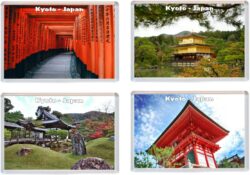 Kyoto - Japan - 4 PACK - Jumbo Fridge Magnet Souvenir Gift Present