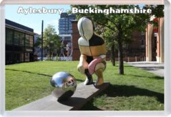 Aylesbury - Buckinghamshire - Jumbo Fridge Magnet Souvenir Gift Present HH2
