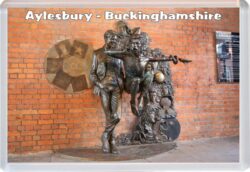 Aylesbury - Buckinghamshire - Jumbo Fridge Magnet Souvenir Gift Present HH3