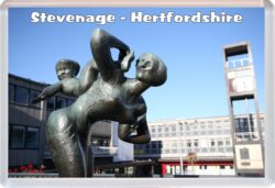 Stevenage - Hertfordshire/Herts - Jumbo Fridge Magnet Souvenir Gift Present HH1