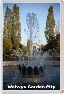 Welwyn Garden City - Hertfordshire - Jumbo Fridge Magnet Souvenir Gift Present HH1