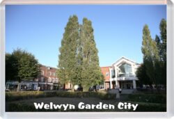 Welwyn Garden City - Hertfordshire - Jumbo Fridge Magnet Souvenir Gift Present HH2