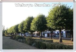 Welwyn Garden City - Hertfordshire - Jumbo Fridge Magnet Souvenir Gift Present HH3