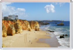 Praia da Rocha - Portimao - Algarve - Portugal - Jumbo Fridge Magnet Souvenir Gift Present NO3