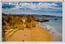 Praia da Rocha - Portimao - Algarve - Portugal - Jumbo Fridge Magnet Souvenir Gift Present NO1