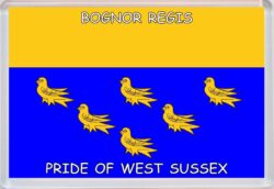 Bognor Regis - Pride of West Sussex County Flag - Jumbo Fridge Magnet Souvenir Gift