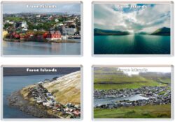 Faroe Islands - 4 PACK - Jumbo Fridge Magnet Souvenir Gift Present