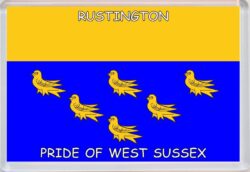 Rustington - Pride of West Sussex County Flag - Jumbo Fridge Magnet Souvenir Gift
