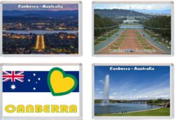 Canberra - Australia - 4 PACK - Jumbo Fridge Magnet Souvenir Gift Present