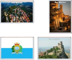 San Marino - 4 PACK - Jumbo Fridge Magnet Souvenir Gift Present