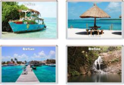Belize - 4 PACK - Jumbo Fridge Magnet Souvenir Gift Present