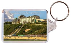Bournemouth - Dorset - Double Sided Large Keyring Key Fob Chain Ring Gift Present Souvenir E4