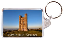 Broadway Tower - Cotswolds - Double Sided Large Keyring Key Fob Chain Ring Gift Present Souvenir E1