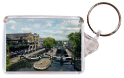 Camden Town - London - Double Sided Large Keyring Key Fob Chain Ring Gift Present Souvenir E2
