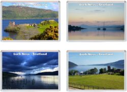 Loch Ness - Scotland - 4 PACK - Jumbo Fridge Magnet Souvenir Gift Present