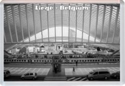 Liege - Belgium - Jumbo Fridge Magnet Souvenir Gift Present 19B3