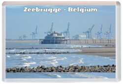 Zeebrugge - Belgium - Jumbo Fridge Magnet Souvenir Gift Present 19B3