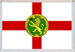 Alderney Flag - Channel Islands - Jumbo Fridge Magnet Souvenir Gift Present 19S4