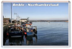 Amble - Northumberland - Jumbo Fridge Magnet Souvenir Gift Present 19S1