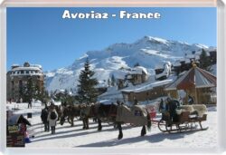 Avoriaz - France - Jumbo Fridge Magnet Souvenir Gift Present 19S4