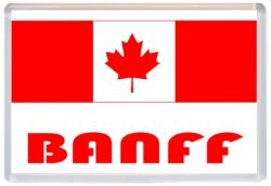 Banff - Love Canada/Canadian Towns & Cities Flag - Jumbo Fridge Magnet Souvenir Gift Present
