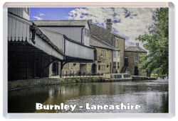 Burnley - Lancashire - Jumbo Fridge Magnet Souvenir Gift Present 19S2