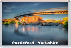 Castleford - Yorkshire - Jumbo Fridge Magnet Souvenir Gift Present 19S1