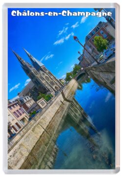 Chalons-en-Champagne - France - Jumbo Fridge Magnet Souvenir Gift Present 19S