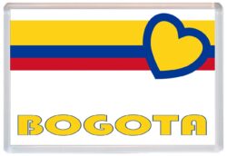 Bogota - Love Colombia/Colombian Towns & Cities Flag - Jumbo Fridge Magnet Souvenir Gift Present