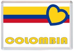 Colombia - Love Colombia/Colombian Towns & Cities Flag - Jumbo Fridge Magnet Souvenir Gift Present