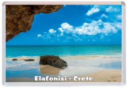Elafonisi Beach - Crete - Greece - Jumbo Fridge Magnet Souvenir Gift Present 19G2