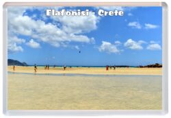 Elafonisi Beach - Crete - Greece - Jumbo Fridge Magnet Souvenir Gift Present 19G4