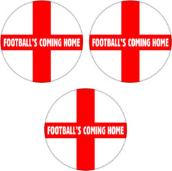 3 PACK - Football's Coming Home - 59mm Badge/Badges