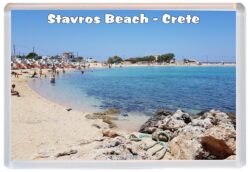 Stavros Beach - Crete - Greece - Jumbo Fridge Magnet Souvenir Gift Present 191G2