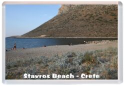 Stavros Beach - Crete - Greece - Jumbo Fridge Magnet Souvenir Gift Present 191G4