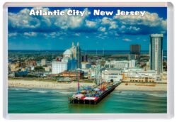 Atlantic City - New Jersey - USA - Jumbo Fridge Magnet Souvenir Gift Present 19U3