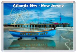 Atlantic City - New Jersey - USA - Jumbo Fridge Magnet Souvenir Gift Present 19U4